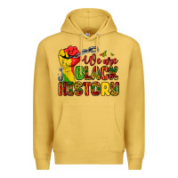 Antique Gold we are black history Premium Hoodie - Zillion Design Studio