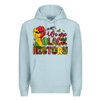 Blue Mist we are black history Premium Hoodie - Zillion Design Studio