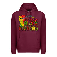 Burgundy we are black history Premium Hoodie - Zillion Design Studio