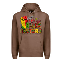 Chestnut we are black history Premium Hoodie - Zillion Design Studio