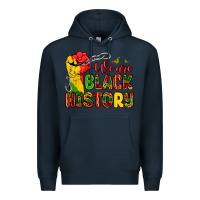 Navy we are black history Premium Hoodie - Zillion Design Studio
