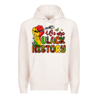 Pale Pink we are black history Premium Hoodie - Zillion Design Studio