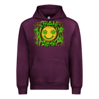 Mauve Wine Feeling Lucky Urban Hoodie - RanaPortraitStore