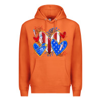 Carrot 4th of july hearts Premium Hoodie - texasbilliewilder