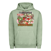 Pigment Oil Green farm fresh strawberries Urban Hoodie - Zillion Design Studio