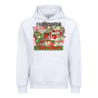 White farm fresh strawberries Urban Hoodie - Zillion Design Studio