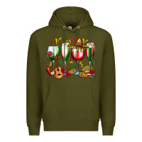 Army Green mexico wine glasses Premium Hoodie - Zillion Design Studio