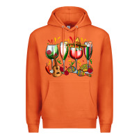 Carrot mexico wine glasses Premium Hoodie - Zillion Design Studio