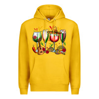 Lemon mexico wine glasses Premium Hoodie - Zillion Design Studio