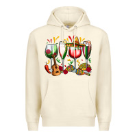 Sandshell mexico wine glasses Premium Hoodie - Zillion Design Studio