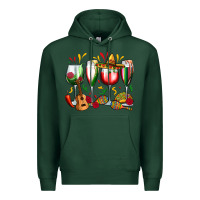 Sports Green mexico wine glasses Premium Hoodie - Zillion Design Studio