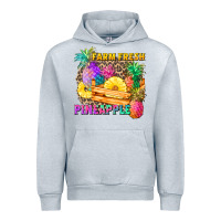 Heather Grey farm fresh pineapple Urban Hoodie - Zillion Design Studio
