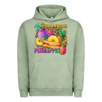 Pigment Oil Green farm fresh pineapple Urban Hoodie - Zillion Design Studio