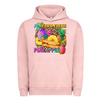 Pigment Salmon farm fresh pineapple Urban Hoodie - Zillion Design Studio