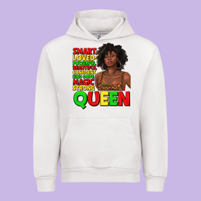 Urban Hoodie black queen quotes juneteenth