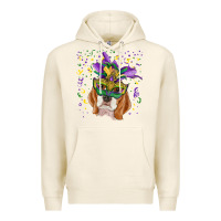 Tofu mardi gras  mask beagle Premium Hoodie - RanaPortraitStore