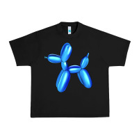 Black Blue Dog Balloon Urban Heavy Tee - Artiststas