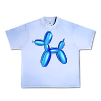 Grape Ice Blue Dog Balloon Urban Heavy Tee - Artiststas