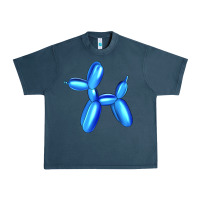 Midnight Navy Blue Dog Balloon Urban Heavy Tee - Artiststas