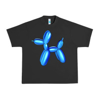Pigment Black Blue Dog Balloon Urban Heavy Tee - Artiststas