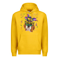 Lemon mardi gras  mask beagle Premium Hoodie - RanaPortraitStore