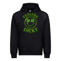 Black feeling lucky with leopard Urban Hoodie - RanaPortraitStore