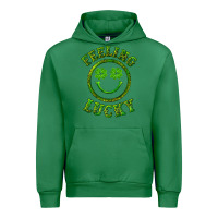Emerald feeling lucky with leopard Urban Hoodie - RanaPortraitStore