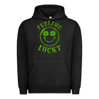 Pigment Black feeling lucky with leopard Urban Hoodie - RanaPortraitStore