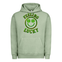 Pigment Oil Green feeling lucky with leopard Urban Hoodie - RanaPortraitStore