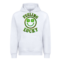 White feeling lucky with leopard Urban Hoodie - RanaPortraitStore
