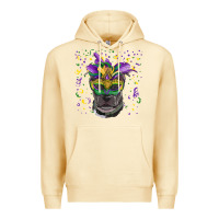 Pina Colada mardi gras  mask pitbull Premium Hoodie - RanaPortraitStore