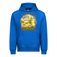 Cobalt farm fresh lemons Urban Hoodie - Zillion Design Studio