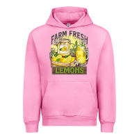 Fuchsia Pink farm fresh lemons Urban Hoodie - Zillion Design Studio