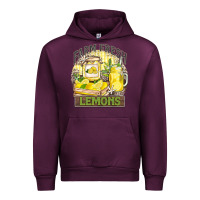 Mauve Wine farm fresh lemons Urban Hoodie - Zillion Design Studio