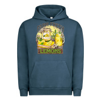 Pigment Midnight Navy farm fresh lemons Urban Hoodie - Zillion Design Studio