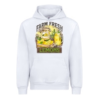 White farm fresh lemons Urban Hoodie - Zillion Design Studio