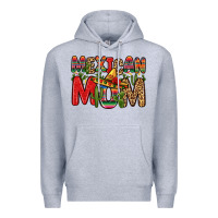 Heather Grey mexican mom Premium Hoodie - Zillion Design Studio