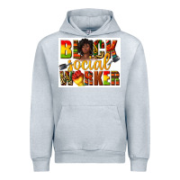 Heather Grey black social worker Urban Hoodie - texasbilliewilder