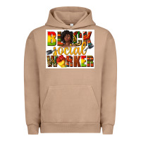 Pigment Burro black social worker Urban Hoodie - texasbilliewilder
