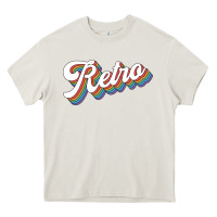 Cream retro colorful Heavy Core Tee - chombo