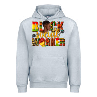 Heather Grey black social worker Urban Hoodie - texasbilliewilder