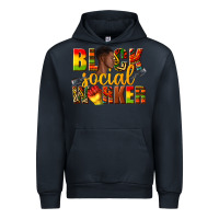 Navy black social worker Urban Hoodie - texasbilliewilder