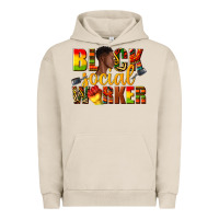 Pigment French Oak black social worker Urban Hoodie - texasbilliewilder