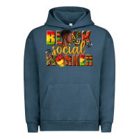 Pigment Midnight Navy black social worker Urban Hoodie - texasbilliewilder