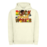Pigment Pistachio black social worker Urban Hoodie - texasbilliewilder