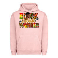 Pigment Salmon black social worker Urban Hoodie - texasbilliewilder