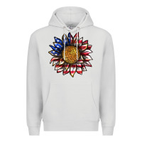 Dove Grey 4th of july sunflower Premium Hoodie - texasbilliewilder