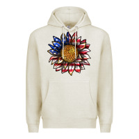 Oatmeal Heather 4th of july sunflower Premium Hoodie - texasbilliewilder