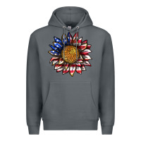 Rock 4th of july sunflower Premium Hoodie - texasbilliewilder