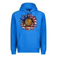 True Royal 4th of july sunflower Premium Hoodie - texasbilliewilder